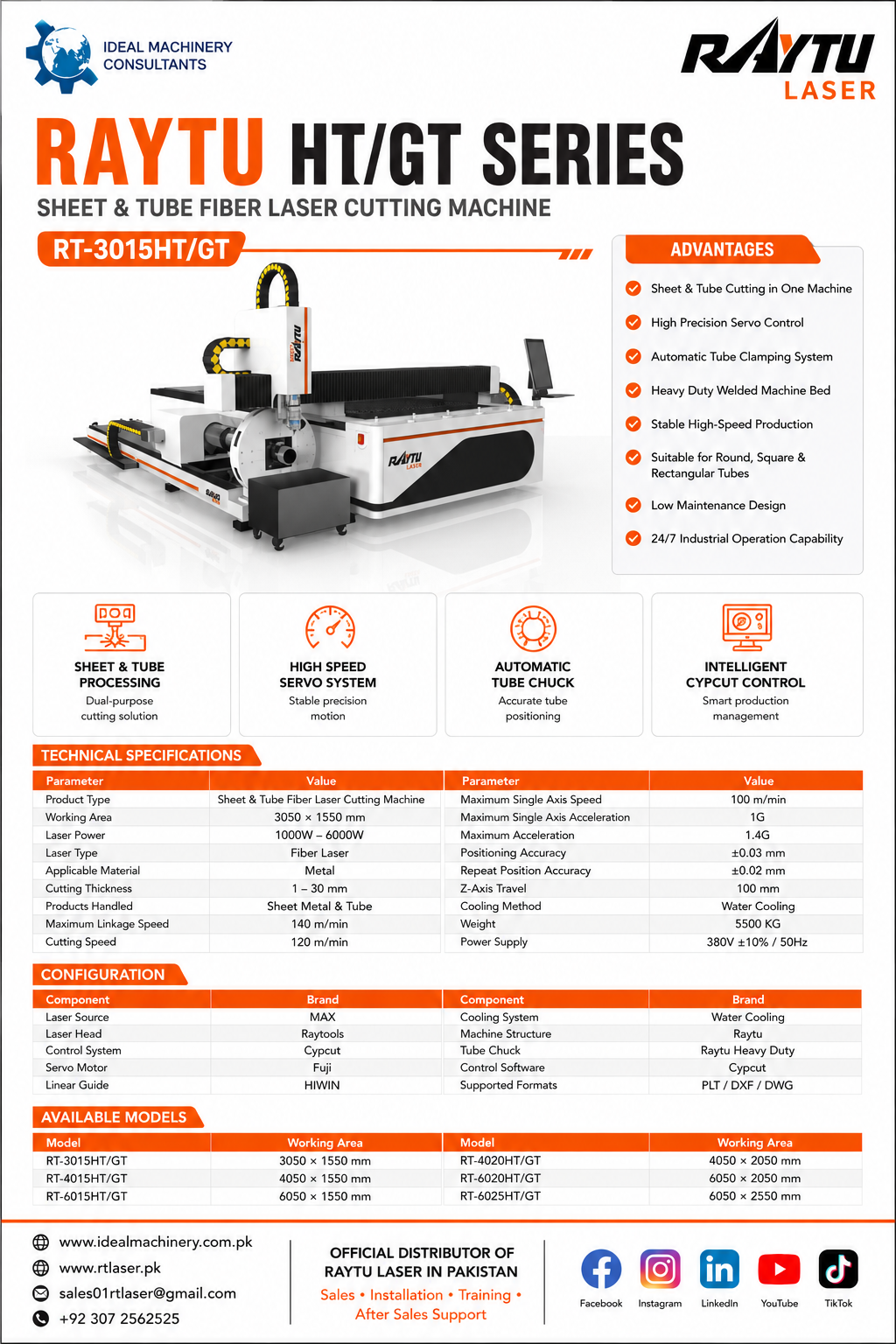 Raytu laser cutting machine